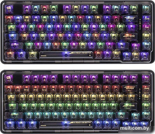 Клавиатура Redragon Elf Pro (прозрачный/черный)
