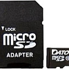 Карта памяти Dato microSDXC DTTF064GUIC10 64GB (с адаптером)