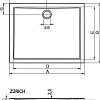 Душевой поддон Riho Zurich 90x80 [DA70]