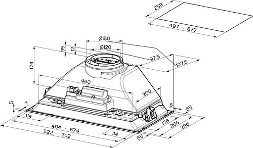 Кухонная вытяжка Faber Inka ICH SS A52 I.Smart HCS 305.0599.323