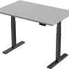 Стол Smartstol Slim 160x80x1.8 (черный/серый камень)