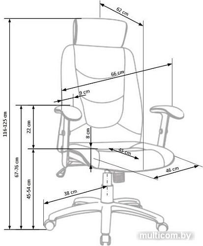 Кресло Halmar Stilo 2 (темно-серый)