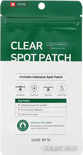 Some By Mi Маска-патч для лица 30days Clear Spot Patch Точечные (18 шт)
