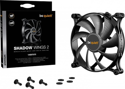 Вентилятор для корпуса be quiet! Shadow Wings 2 140mm PWM BL087