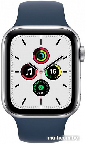 Умные часы Apple Watch SE 40 мм (алюминий серебристый/синий омут спортивный)