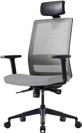 Офисный стул Bestuhl S30 (черная крестовина, серый)