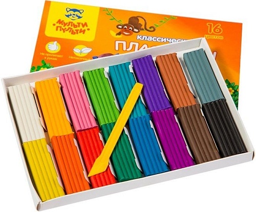 Пластилин Мульти-пульти Приключения Енота КП_10210 (16 цв)