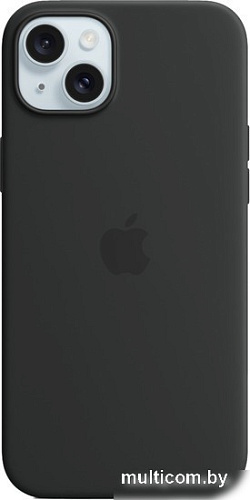 Чехол для телефона Apple MagSafe Silicone Case для iPhone 15 Plus (черный)