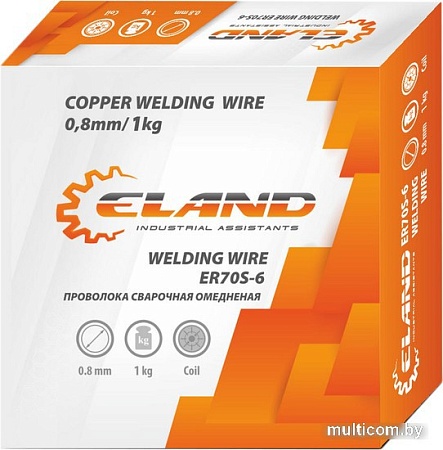 Сварочная проволока ELAND ER70S-6 ER70S6EL081 (0.8 мм, 1 кг)