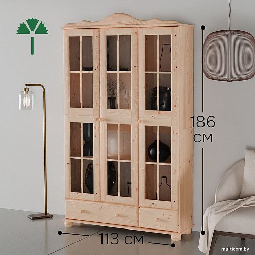 Шкаф-витрина Диприз Бритта Д.30021.7 (без отделки)
