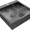 Кухонная мойка Paulmark Kroner-Edge 51 PM775151-GM (черный/вороненая сталь)