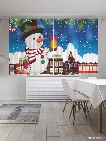 JoyArty Новогодний снеговик p_20302 (145x180)
