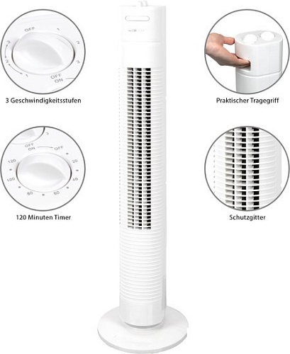 Колонный вентилятор Clatronic TVL 3770 (белый)