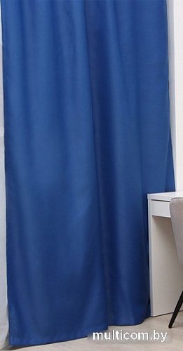 Штора Этель 10339917 1.45x2.65 м (синий, 1 шт)