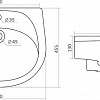 Умывальник Santek Бриз-55 55x45.5 [1.WH11.0.457]