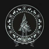 Набор тарелок NiNaGlass Елочка 85-151-30 4840162547 (2 шт)