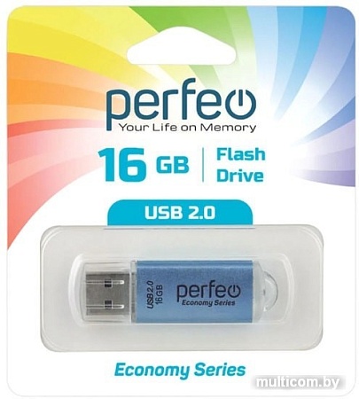 USB Flash Perfeo E01 16GB (синий)