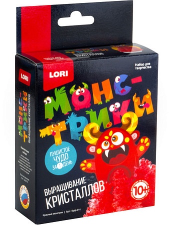 Набор для опытов Lori Монстрики. Красный монстрик Крф-014