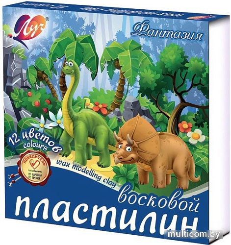 Пластилин Луч Фантазия 25С 1523-08 (12 цв)