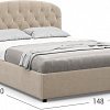 Кровать Moon Trade Bianca 1227/К002122 140x200
