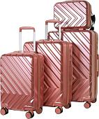 Чемодан-спиннер Mironpan 77061 53 см (пудровый)