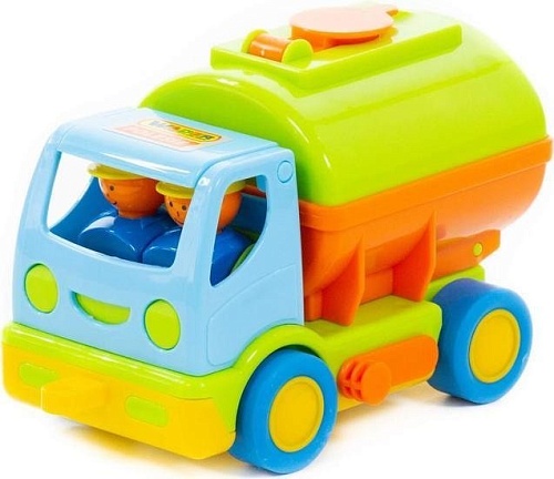 Игрушечный транспорт Полесье Мой первый грузовик с цистерной в сеточке