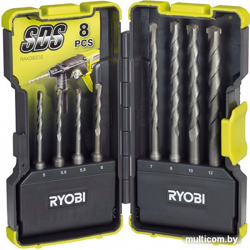 Набор оснастки Ryobi RAK08SDS 8 предметов