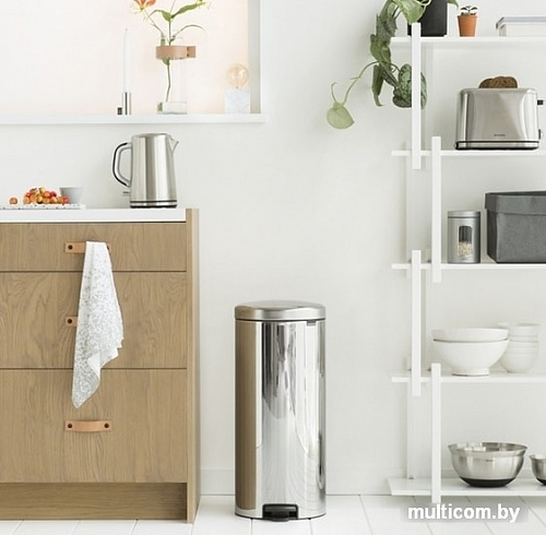 Brabantia Pedal Bin NewIcon 30 л (стальной полированный)