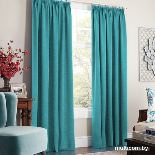 Комплект штор Pasionaria Софт 290x230 (2 шт, бирюзовый)