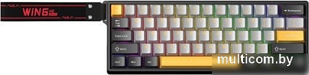 Клавиатура AULA WIN60HE Max (черный/серый/оранжевый, Wing Chun)