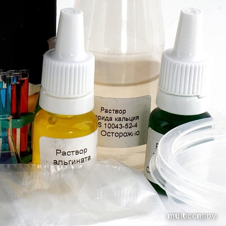 Набор для опытов Lori Алхимик. Полимерные червяки Оп-002 (желтый и зеленый)