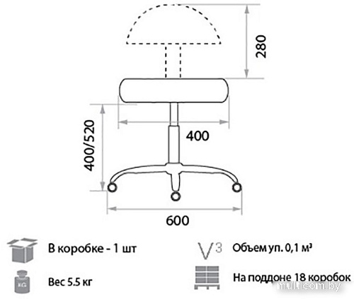 Офисное кресло Белс Соло Хай GTSN V 452652/V18 (кожзам, бежевый)