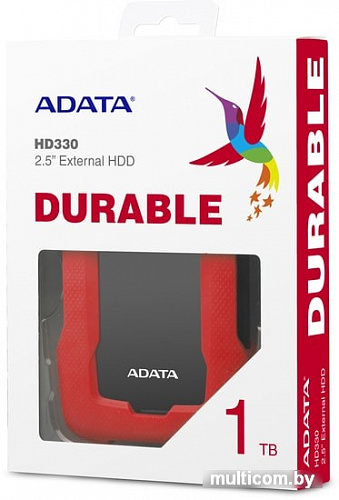 Внешний жесткий диск A-Data HD330 AHD330-2TU31-CRD 2TB (красный)