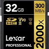 Карта памяти Lexar Professional 2000x SDHC LSD2000032G-BNNNG 32GB