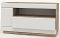 Тумба КМК Мебель Роксет 1Д1Я 0554.1 (дуб юккон-белый глянец)