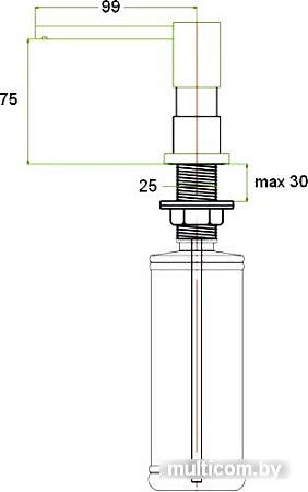 Дозатор для жидкого мыла ZorG ZR-22 кварц
