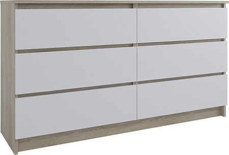 Комод ДСВ Мори МК 1380.6 (сонома/белый)