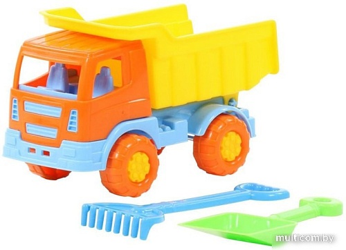 Полесье Тёма автомобиль-самосвал + лопатка + грабли 3307
