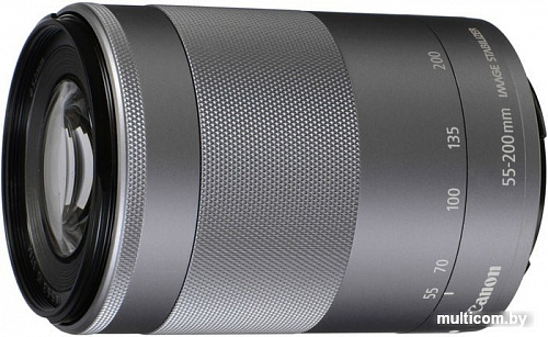 Объектив Canon EF-M 55-200mm f/4.5-6.3 IS STM (серебристый)
