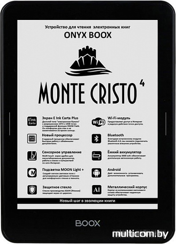 Электронная книга Onyx BOOX Monte Cristo 4 (черный)