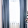 Комплект штор Decoretto Сатин индиго СИ-K12 3.75x2.6 м (синий, 2 шт)