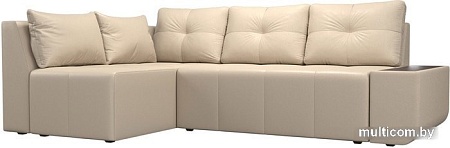 Угловой диван Mebelico Амадэус 109701 (левый, экокожа, бежевый)
