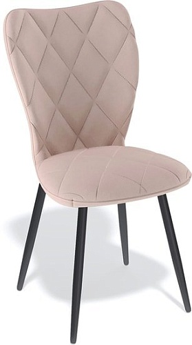 Стул Kenner 123s (черный/микровелюр кремовый)