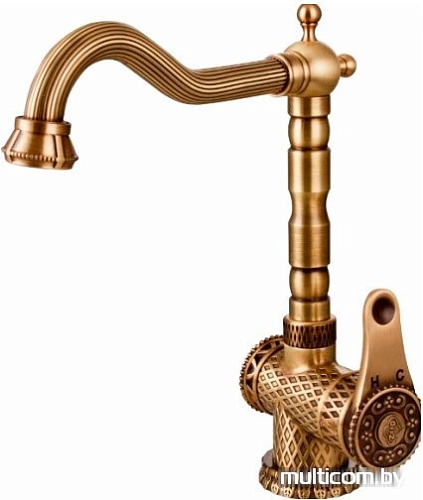 Смеситель ZorG A 408K-BR (античная бронза)