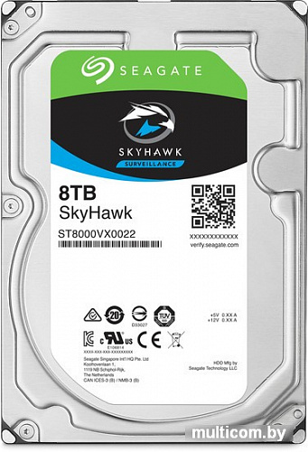 Жесткий диск Seagate Skyhawk 8TB ST8000VX004