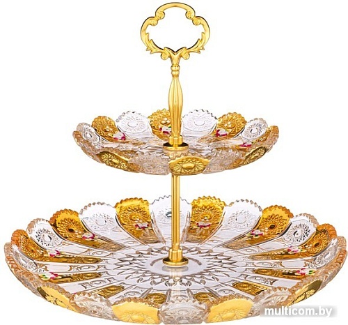 Этажерка для фруктов Lefard Gold Glass 195-161