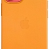 Чехол Apple MagSafe Leather Case для iPhone 12 mini (золотой апельсин)