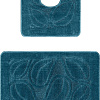Набор ковриков Maximus Flora 2569 (50x80/40x50, темно-синий)