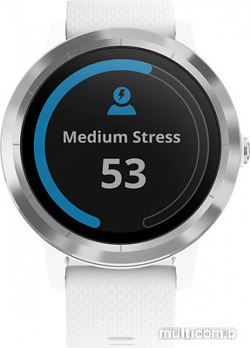 Умные часы Garmin Vivoactive 3 (серебристый/белый)