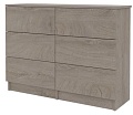 Комод Горизонт Нео 1050 6 ящиков (дуб эндгрейн)